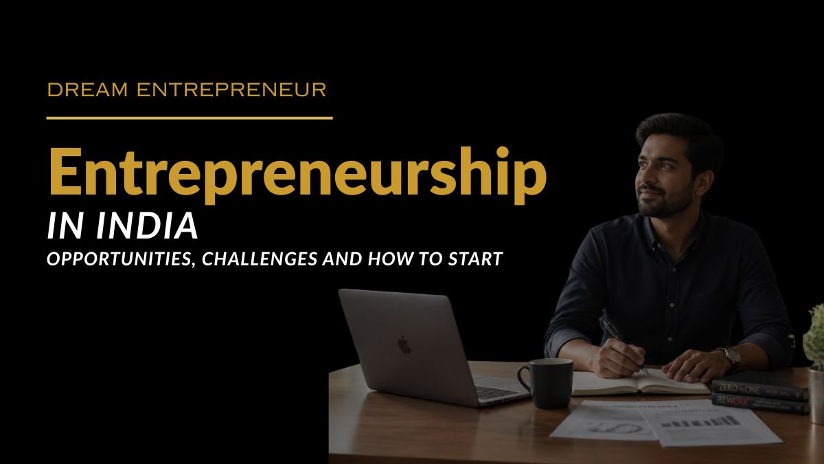 Indian entrepreneur planning a business in a modern workspace