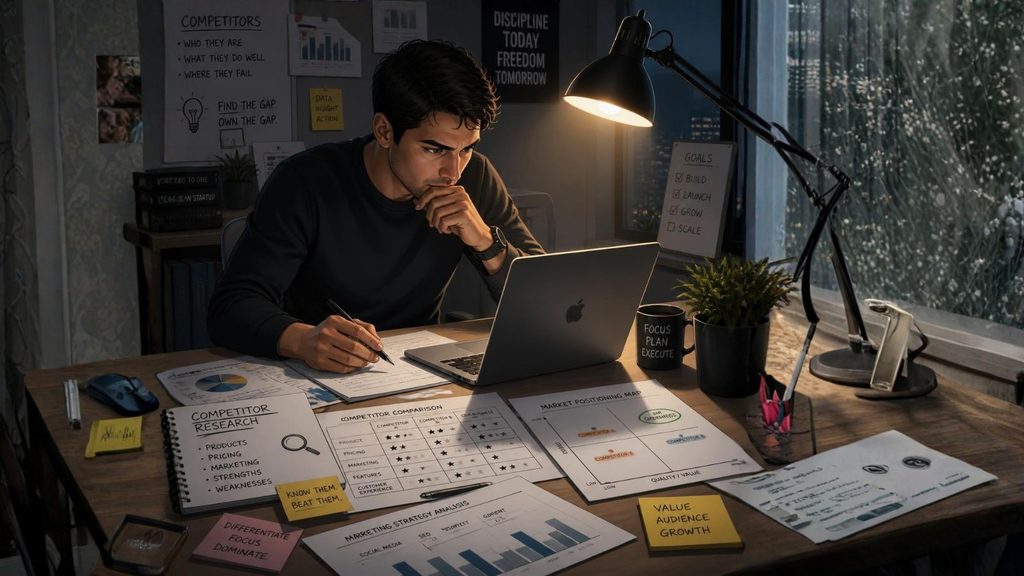 How to find a startup idea through market and competitor research