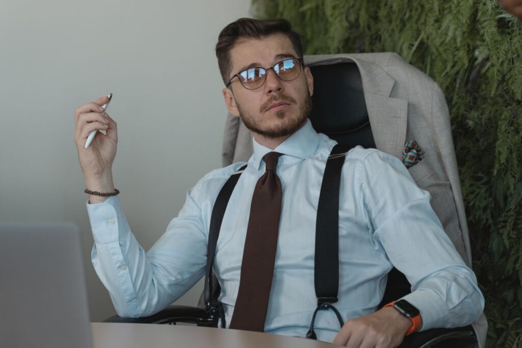 Entrepreneur practising empathy by listening to a customer