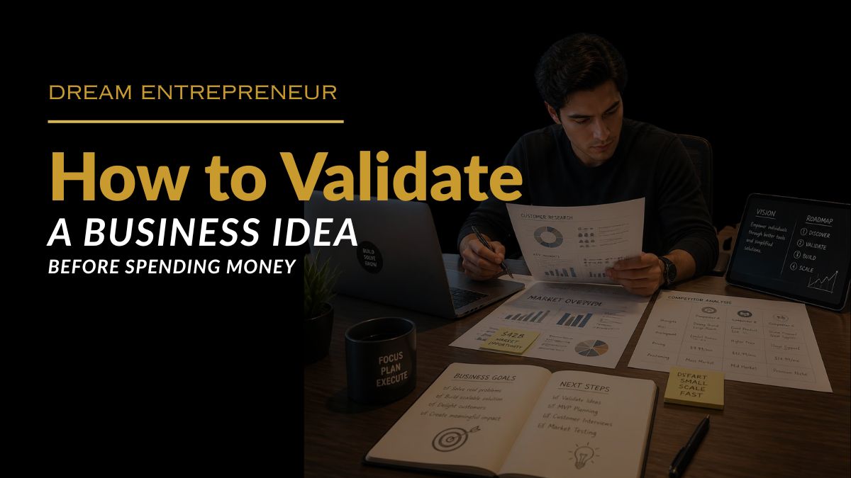 How to Validate a Business Idea Before Spending Money