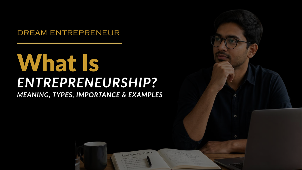 Entrepreneur developing a business idea and identifying a customer opportunity